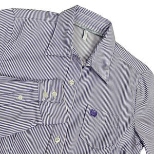 Cinch Arena Flex Western Shirt Women S Purple White Stripe Cowgirl Rodeo NFR Top